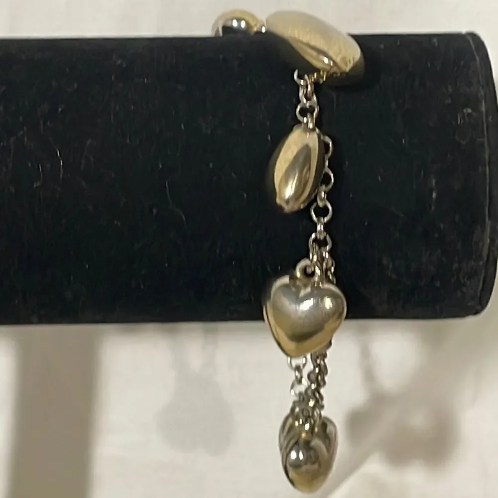 Chain Bracelets with Heart Charms